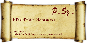 Pfeiffer Szandra névjegykártya